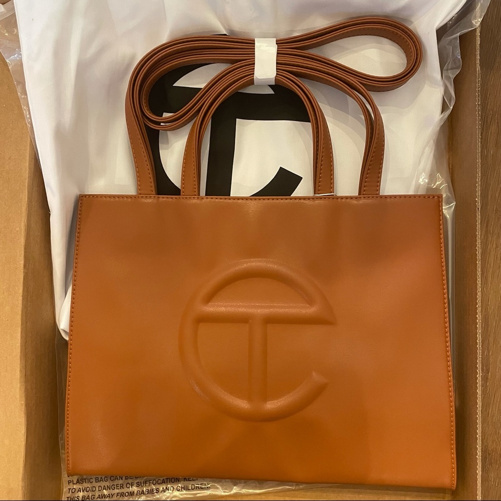 NWT Telfar Medium Shopping Bag - Tan